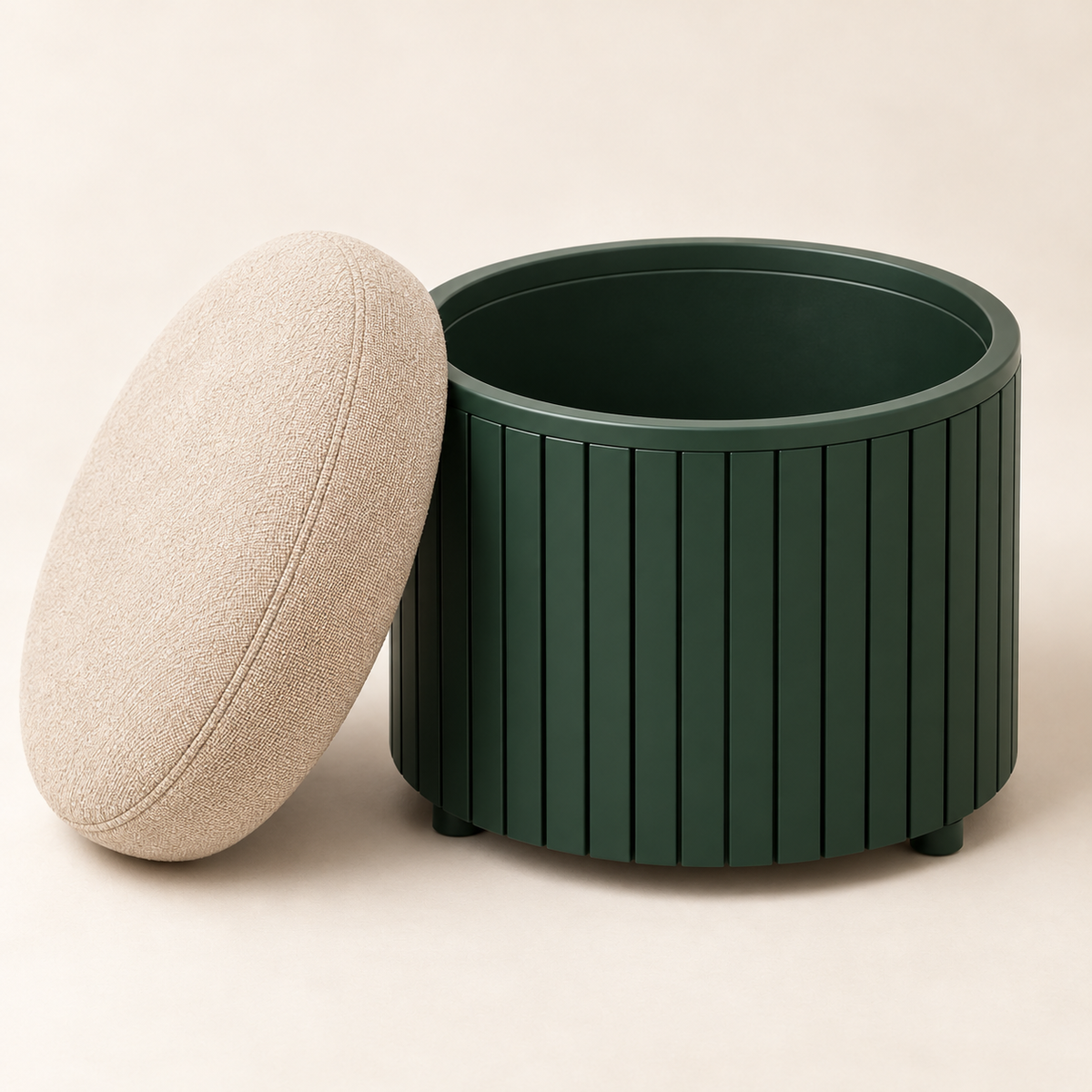Livomni Hideaway Storage Ottoman concept detail view