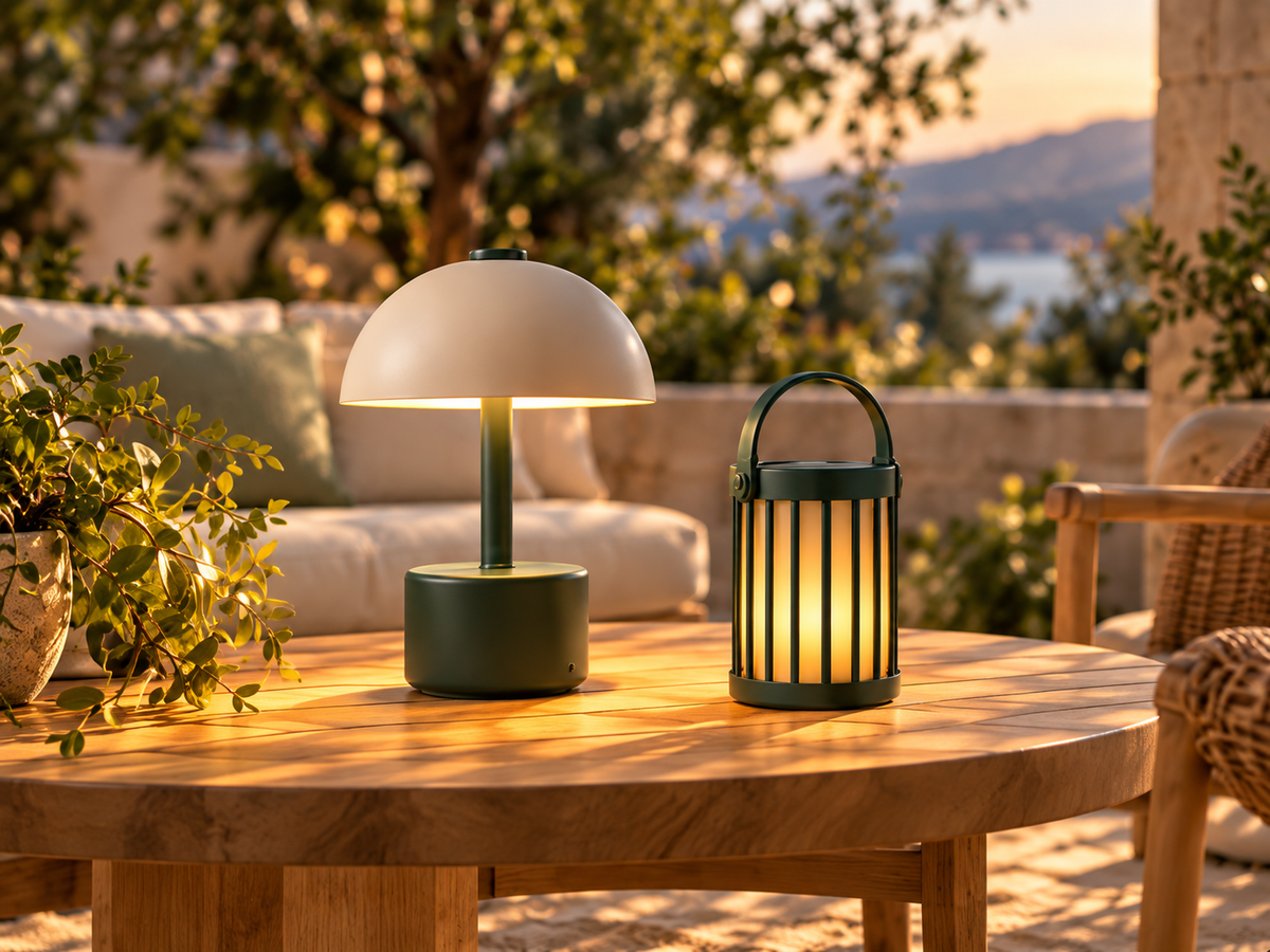 LUMEN outdoor table lamp and lantern