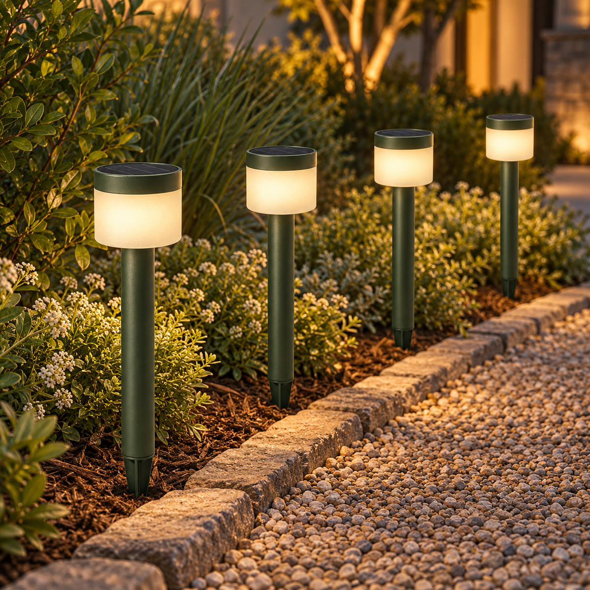 Livomni Pathway Solar Light Set concept lifestyle view