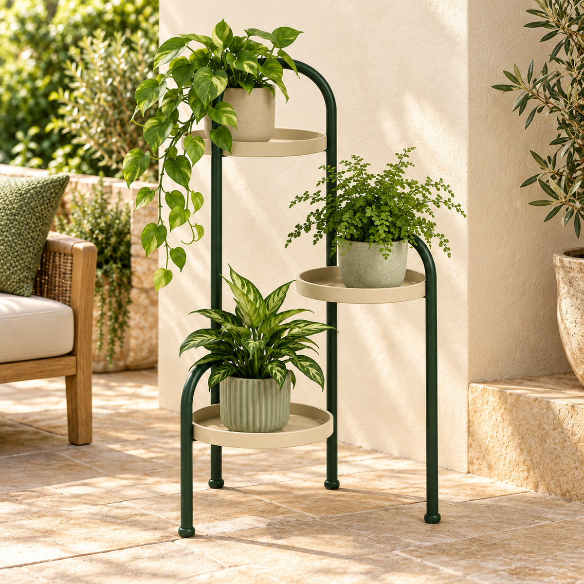 Livomni Terrace Planter Stand concept lifestyle view